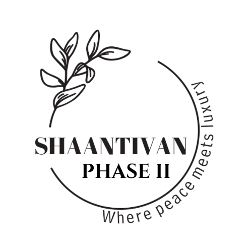 Shaantivan Phase 2 logo for gated farmhouse plot project at Patethan near Pune