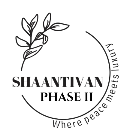 Shaantivan Phase 2 logo for gated farmhouse plot project at Patethan near Pune